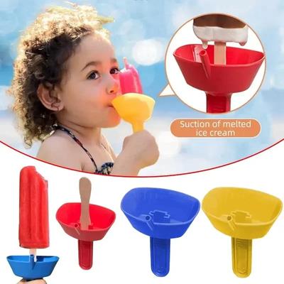 2Pcs Drip-Proof Popsicle Rack Drip Free Ice Holder No Mess Free Frozen Treats Rack Popsicle Holder with Straw For Kids Ice Cream