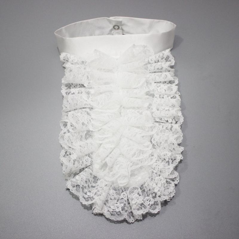 Viktorianisch Kolonial Jabotkragen Steampunk Rüschenspitze Abnehmbarer Falscher Kragen Hemdfront Krawatte Halloween-Kostüm