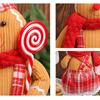 Large Gingerbread Man Retractable Doll Cute Merry Christmas Decoration  New Year Supplies