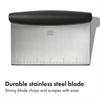 Stainless Steel Multi-Purpose Scraper & Chopper, Dough Cutter for Pizza, Bread and Cookie Dough, Multi-Purpose Vegetable Chopper, Dishwasher-Safe Kit