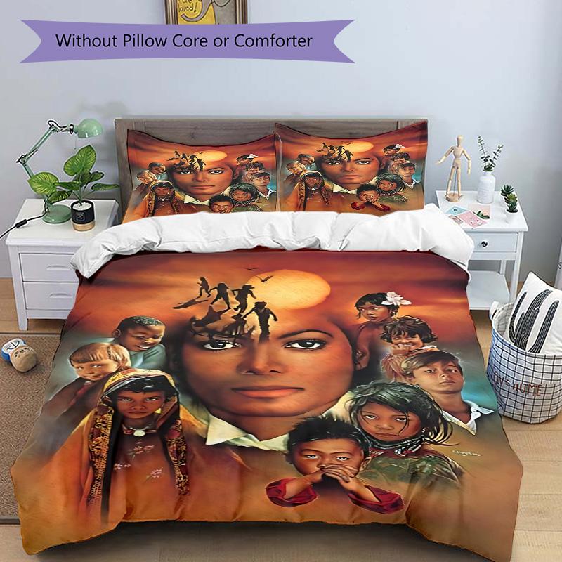 Unity Through Music Print 3Pcs Bedding Setduvet Cover With 2 Bedropillowcase Home Birthday Gift
