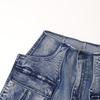 GMXIA Jeans e Pantaloni Patchwork Casual alla Moda Multitasche Organ