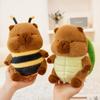 Peluche Capybara à Abeille: Peluche Tortue Costume & Oreiller de Sommeil, Cadeau d'Anniversaire