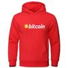Men's Bitcoin Print Hoodie Hot Selling Casual Fashion Hoodie Unisex Retro Casual Sweatshirt Long Sleeve Pullover