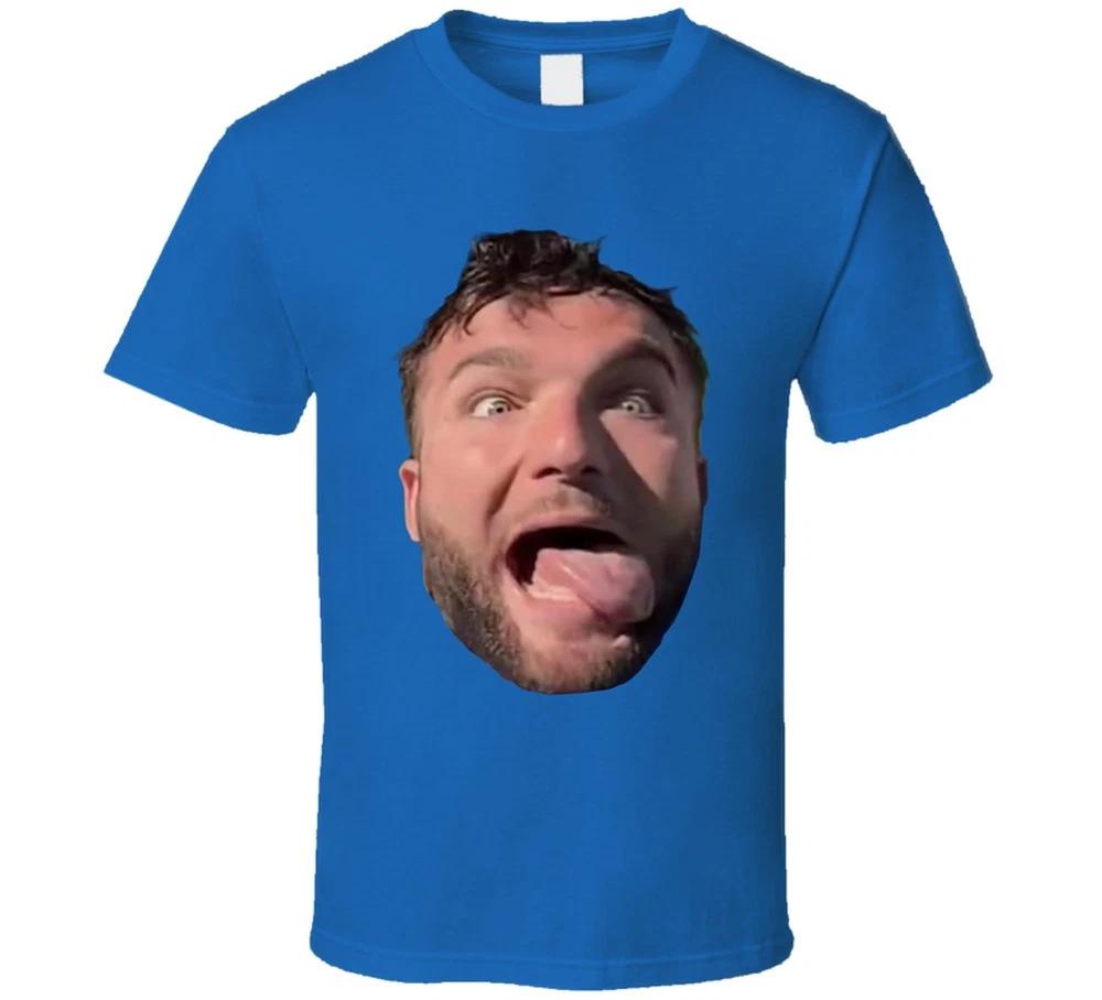 Cam Skattebo Tongue Out Big Head New York Football Fan T Shirt S