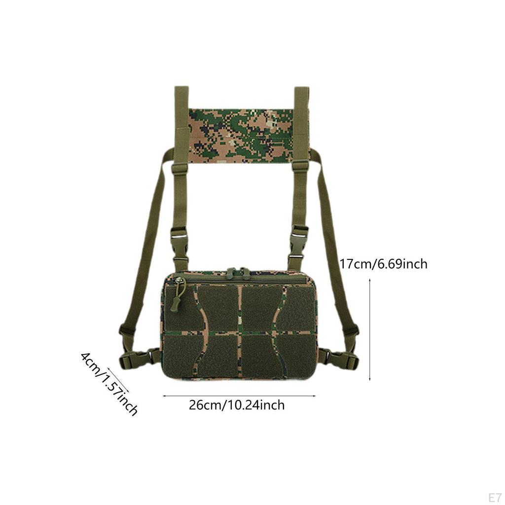 Chest Rig Bag Practical Multifunction Outdoor Pack for Hiking Fishing Travel