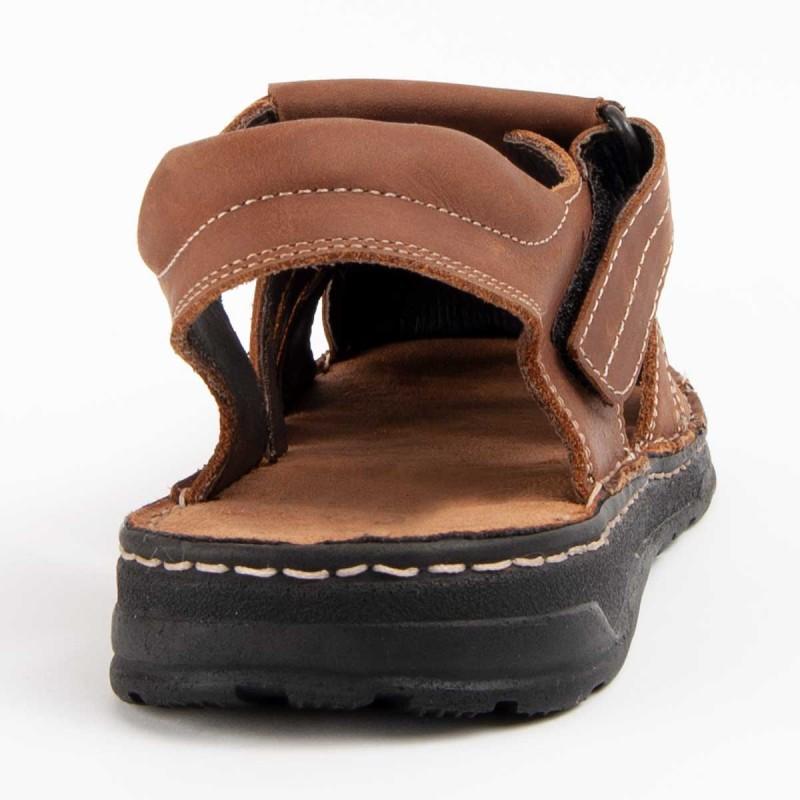 Sandalia De Piel Para Hombre. Purapiel Beira5 102727