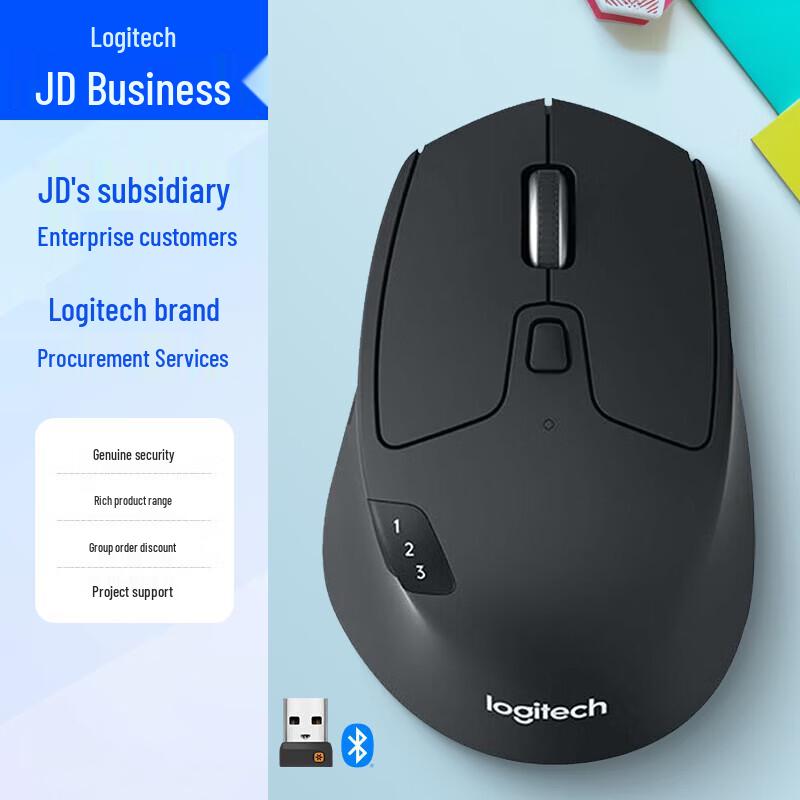 Logitech M720 Wireless Ergonomic Dual-Mode Mouse