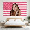 Poster Printed Large Wall Tapestry T-Tate M-Mcrae Pink American Flag Tapestries Aesthetic Bedroom Background Cloth Party Banners