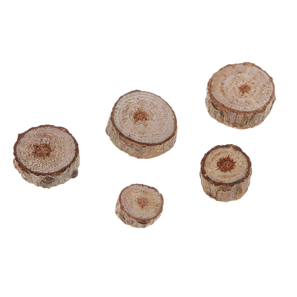 100Pcs Mini Natural Wood Slices Round for Crafts, Hanging Decorations, Ornaments