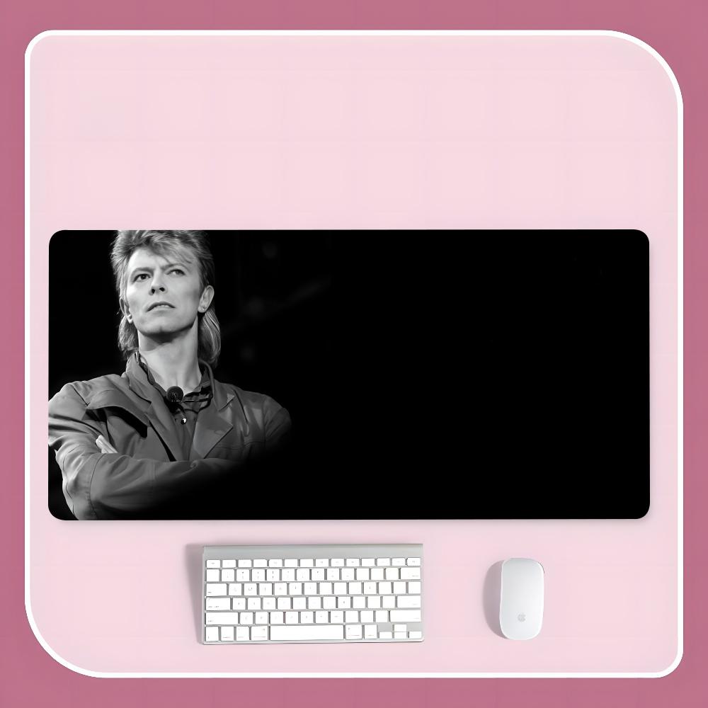 D-David S-Singer B-Bowies Mouse Pad 900x400mm Rectangular Pad PC Keyboard Office Table Rubber 900x400mm Mat XXL Laptop Lock Edge
