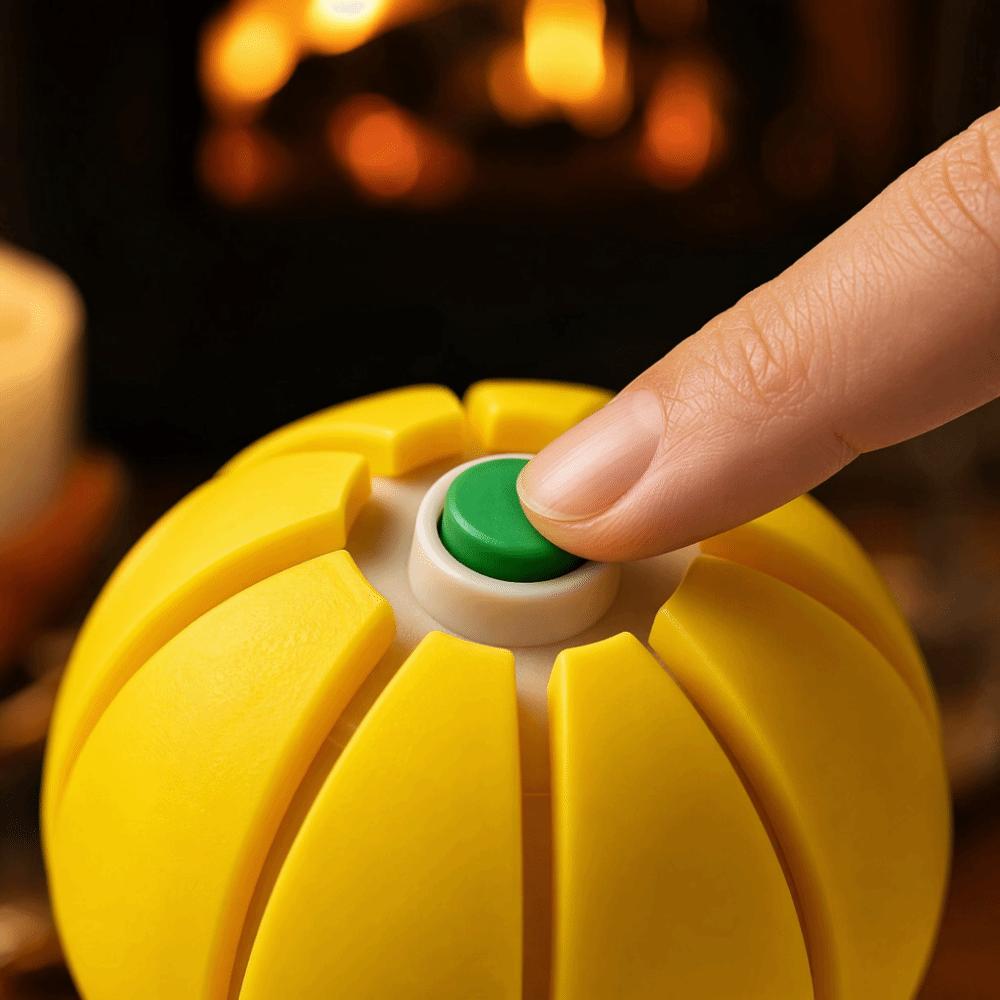 Button Click Fidget Clicker Fruit Design Stress Relief Toy Pumpkin Squishy Toy Party Giveaway