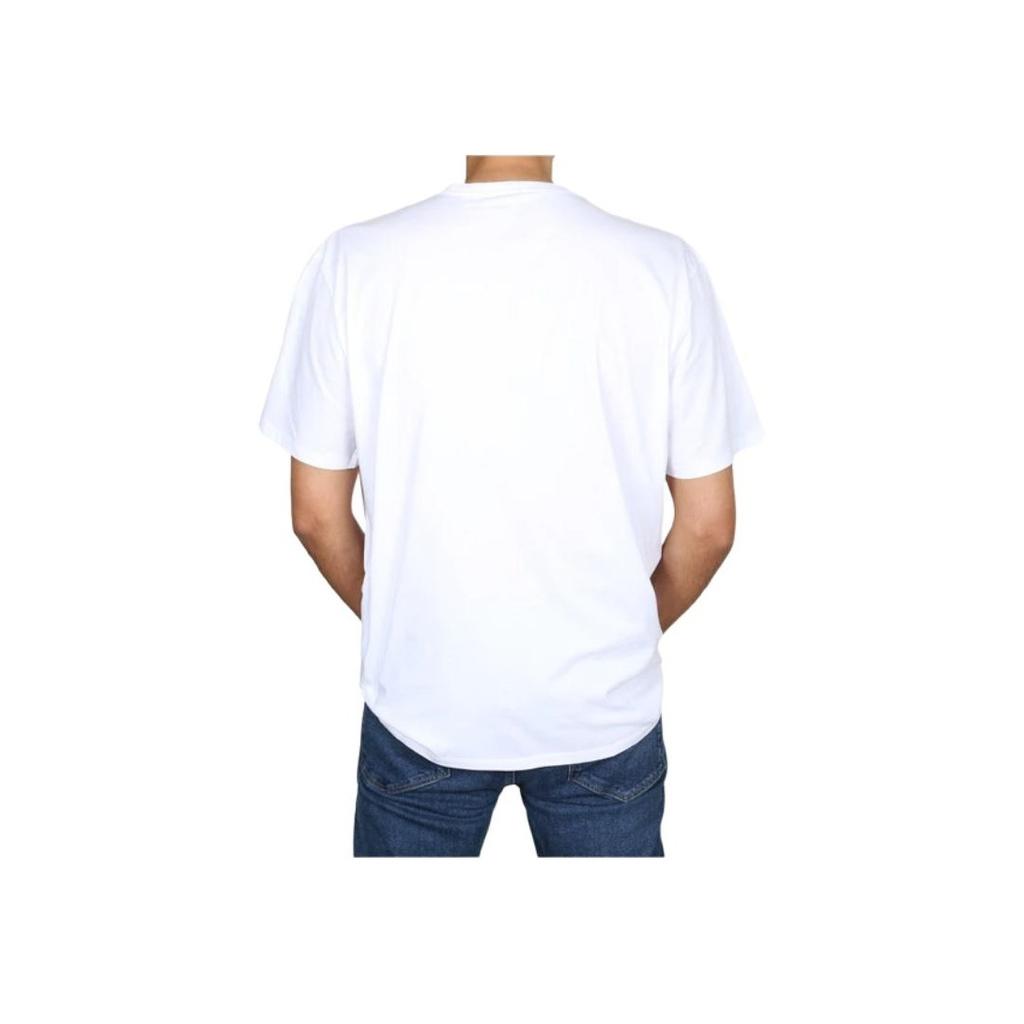 Calvin Klein Ss23 Letter Print Crew Neck Short Sleeve T-Shirt Men Tops White 40MC800-540