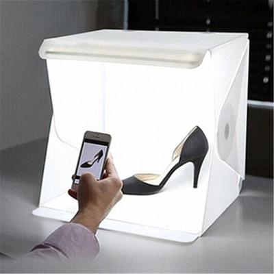 Klappbarer tragbarer LED-Fotostudio-Softlichtkasten, Beleuchtungshintergrund, Fotobox zum Fotografieren