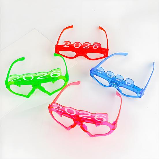 Fun Sunglasses LED Light Up Heart Glasses Glow in The Dark Party Eyewear for Concerts Nightclubs Raves