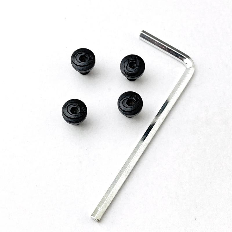 4Pieces 1911 Grips Screws with tool CNC Stainless Steel T8 Plum Screw black 1911 Grips Nail