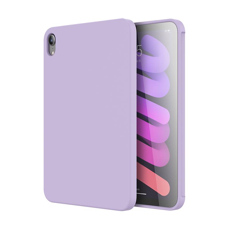 voor iPad Mini 6 7 8.3'' Vloeibare Siliconen Hoes Schokbestendig Volledige Dekking Shell voor Apple iPad Air 4 Air 5 10.2 9e 8e Hoes Pro11 12.9 for ipad 10 2022 paars
