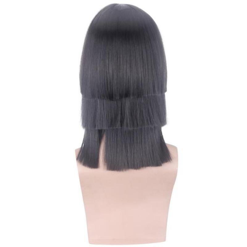 35CM Black Wig Cosplay Anime Demon Slayer Kimetsu No Yaiba Iguro Obanai Costume Men Women Heat Resistant Synthetic Hair Wigs