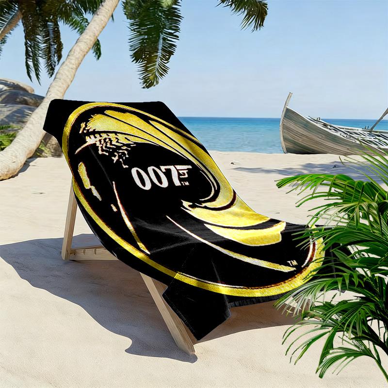 Espionage Intrigue Quantum Solace beach towel soft Beach towel for vacation photos swim Absorbent bath towel Outdoor pool towel beach