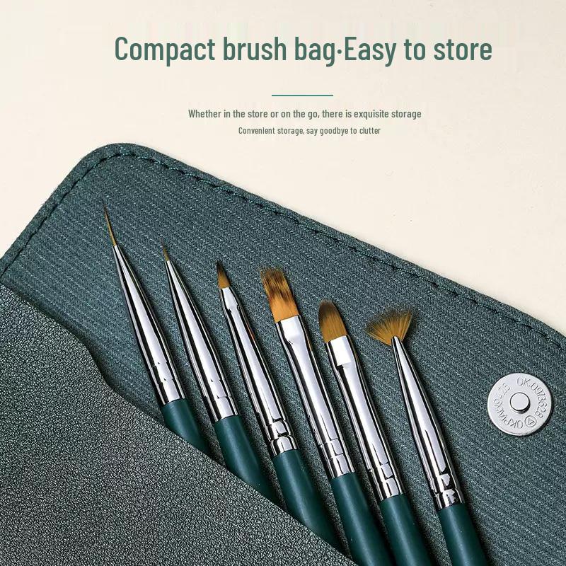 Nail Art Brush Set: Liner, Gradient & Sweep Brushes for Gel Polish