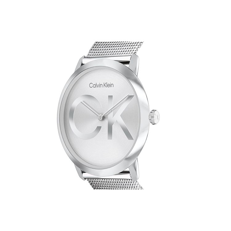 Calvin Klein Quartz Watch Steel Strap Silver Dial Simple Logo Watch Unisex watches 25300009
