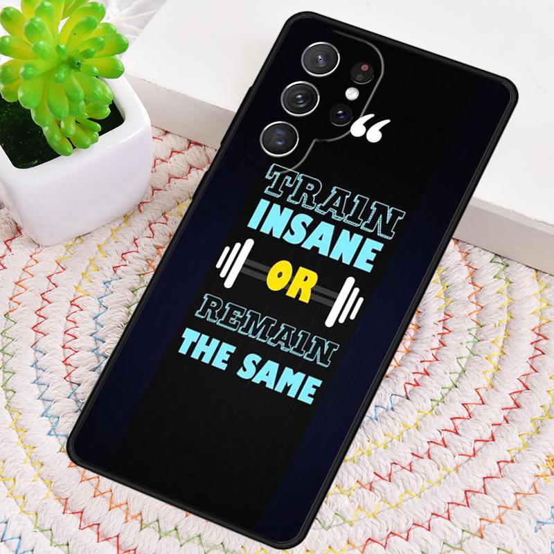 Gym Fitness Bodybuilding Silicone Phone Case For Samsung Galaxy note 10 pro S26 S25 S24 S23 S22 S21 Plus S25Ultra Capa Cover