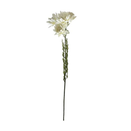 Simulated Snow Lotus Flower Artificial Silk Flower Realistic Faux Bouquet with белый