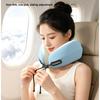 Memory Foam U-Shaped Pillow With Adjustable Drawstring For Travel Airplane Nap Use Soft And Portable Neck Support