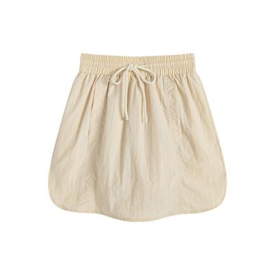 New High-waisted A-character Thin Skirt Quick-drying Sports Drawstring Hip Skirt
