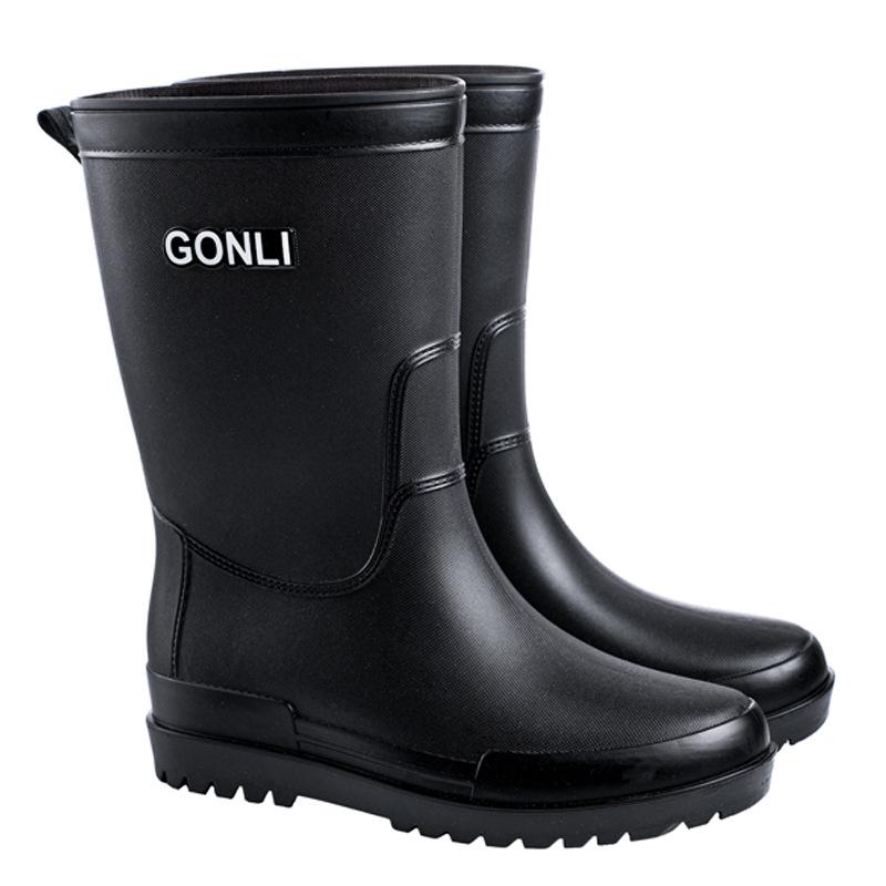 Rain shoes men's warm rain boots non-slip high tube bundle waterproof shoes kitchen rubber shoes car wash fishing men's water shoes