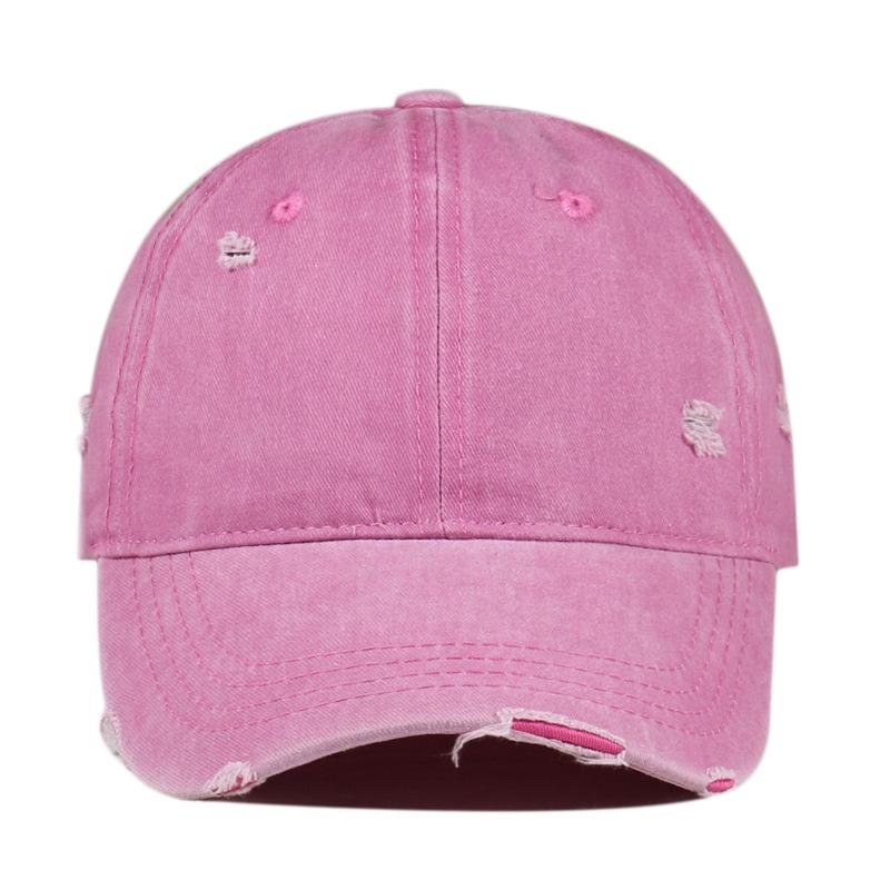 Unisex Distressed Washed Baseball Cap - Versatile Duckbill Design