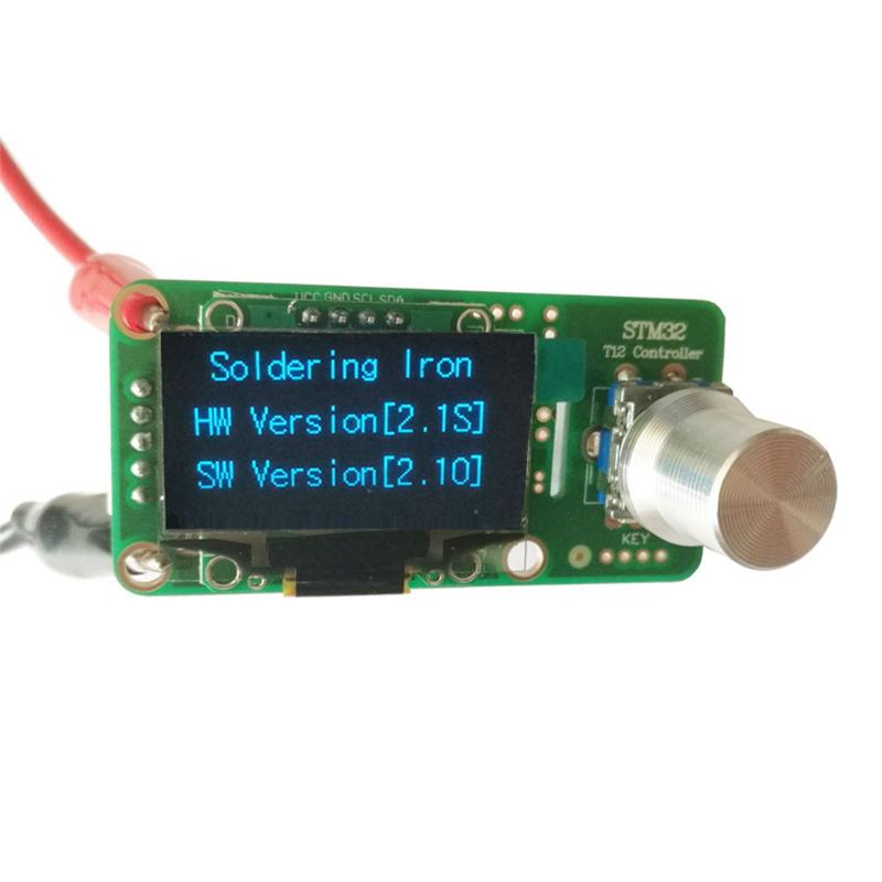 

A96I-STM32 2.1S OLED T12 Контролер температури паяльника Зварювальні інструменти Електронний паяльник Режим сну-пробудження Ударостійкість 110-240В