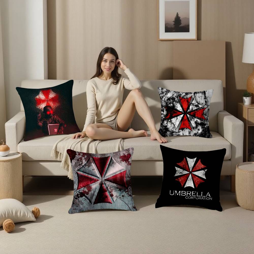 Movie R-Resident E-Evil Pillow Case Sofa Living Room Bedroom Double-sided Printing Square Cushion Nap Time Pillow Case