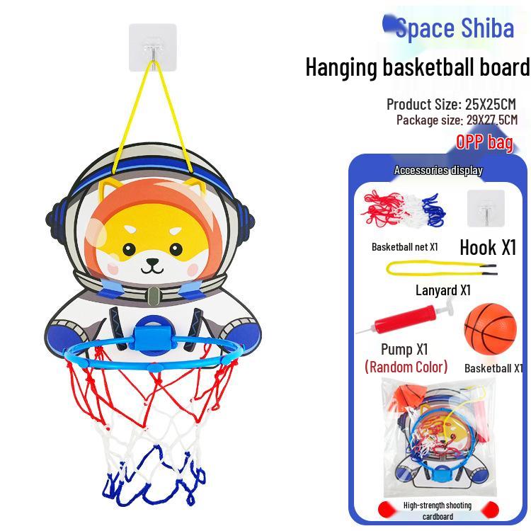 Canasta de Baloncesto Interior Ajustable Estilo Dibujos Animados para Niños con Envío Gratuito