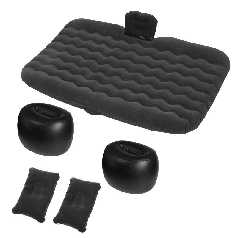 Folding SUV Inflatable Car Bed - PVC Flocking Travel Mattress