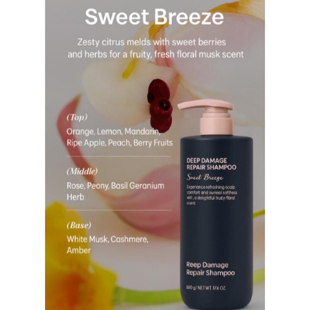 [UNOVE] Deep Damage Repair Protein Shampoo 500g (2types)