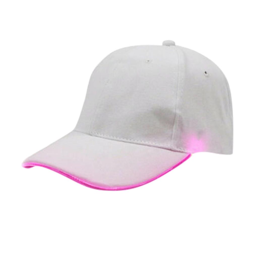 LED Lighted up Hat Glow Club Party Baseball Hip-Hop Sports Cap