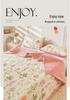 Class A Washable Cotton Linen Bedspread & Skirt Set - Quilted, Thickened, Machine Washable, 3-Piece