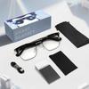 KI Bluetooth Smart Glasses mit automatischer Ein-/Aussch-Funktion, Metall-Federgelenke, Musik- & Anrufsensoren