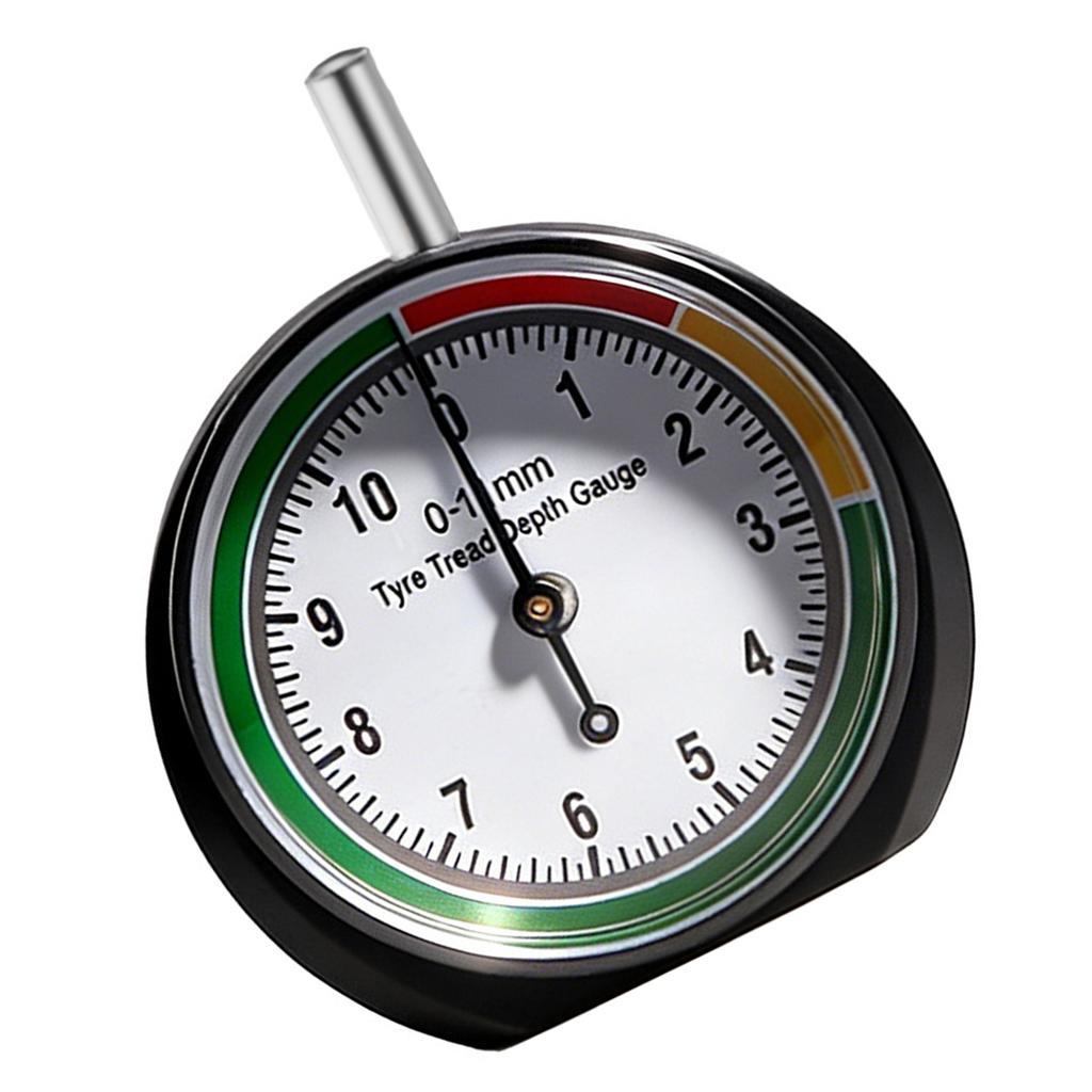 Zinc Alloy Tire Tread Depth Gauge Portable Design for Accurate Wear Inspection Easy Measurement on Various Vehicles