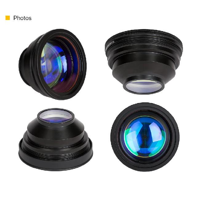 F-theta Scan Lens Field Lens 1064nm 50x50 - 300x300 F63-420mm for 1064nm YAG Optical Fiber Laser Marking Machine Parts