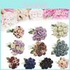 Lush Artificial Rose Bouquet Silk Flowers With High Realistic Appearance For Home Decoration