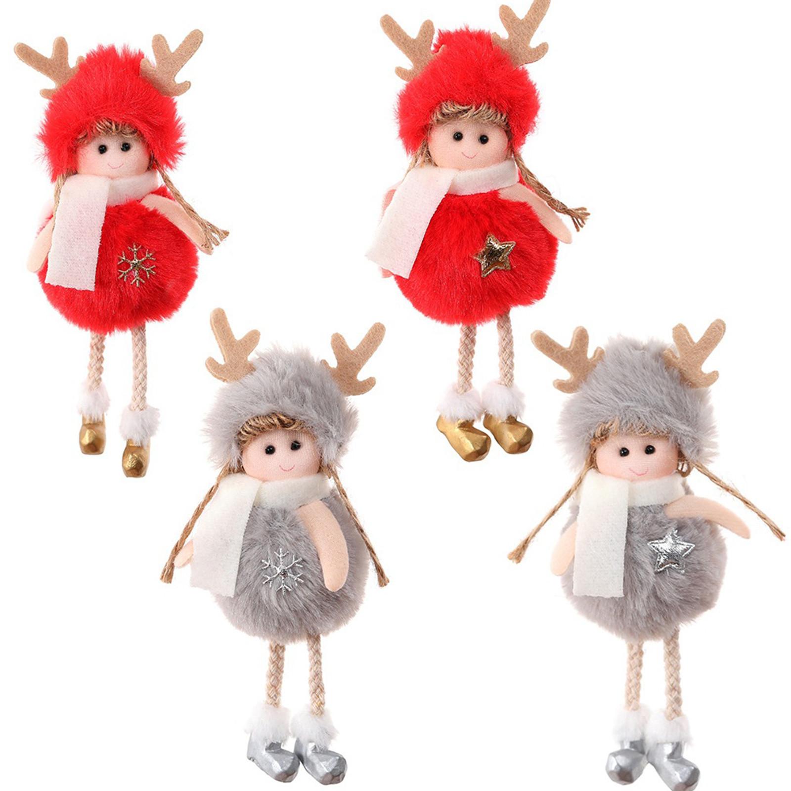 

Christmas Decors Christmas Plush Angel Pendant Christmas Tree Decors Christmas Holiday Car Decorations Home Decors