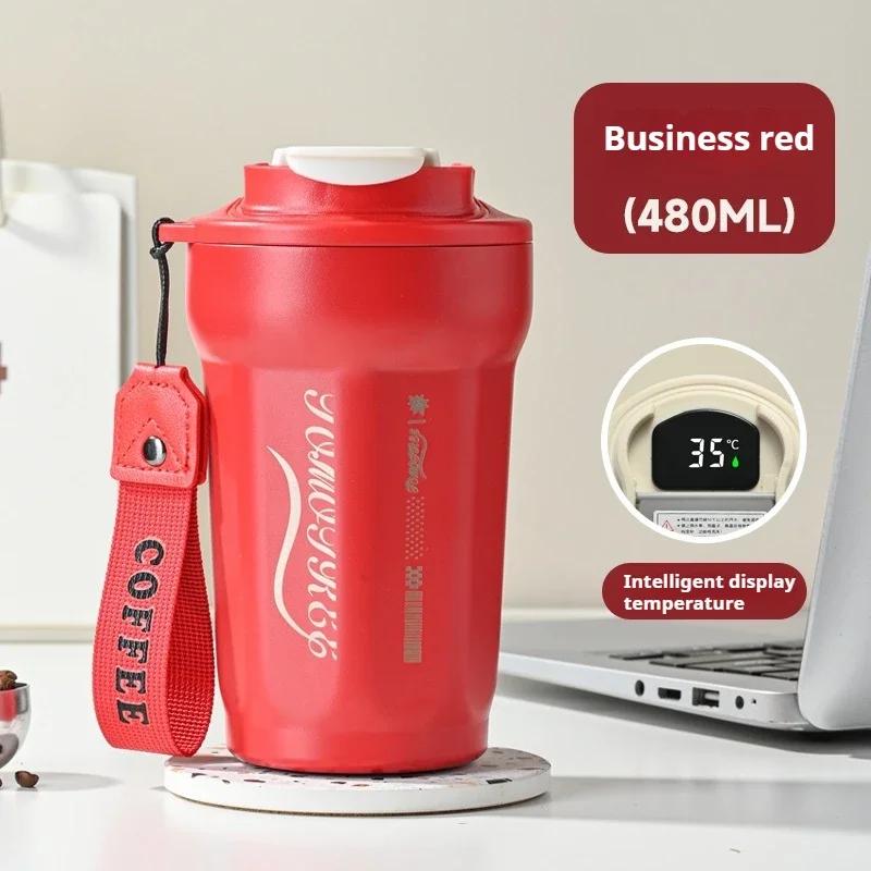 

Кружка для кофе 480 мл 316 Нержавеющая сталь Вакуумный термос Сохраняет холод и тепло Термокружка Автомобильная изолированная чашка Тамблер Дорожная бутылка для воды 480ML