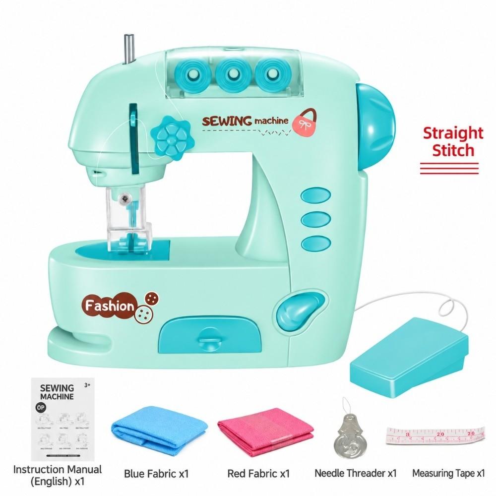 Mini Kids Electric Sewing Machine with Lights Children Sewing Machine  Parent-Child Interaction