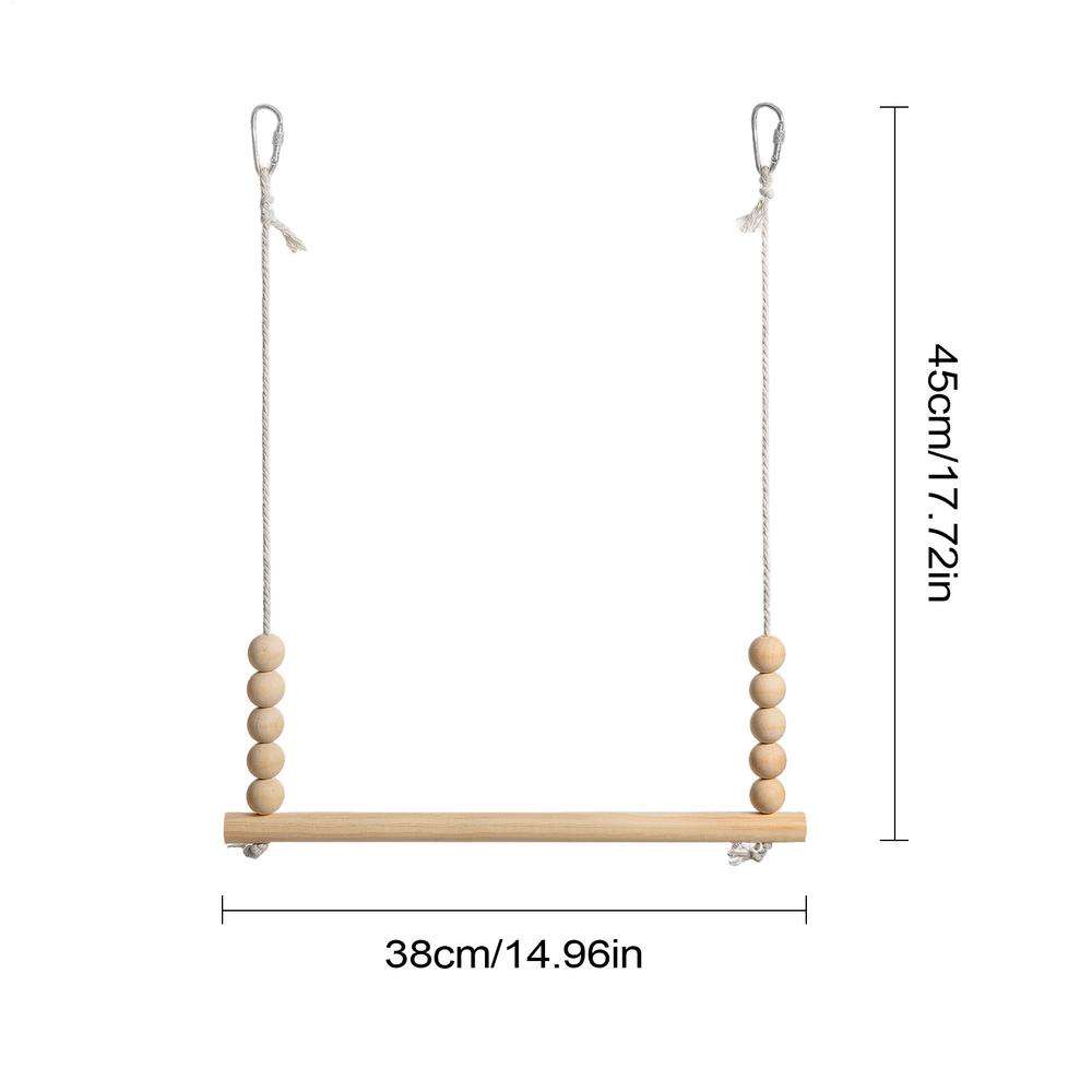 

Chicken Swing Wood Chicken Swing Toy Perch Ladder Stable Safe Play Enrichment for Resting Poultry Rooster Hens Parrots Farm