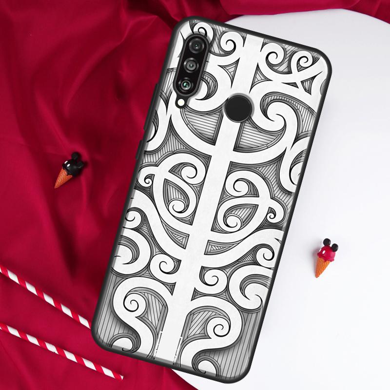 Maori Polynesian Samoan Tribal For Huawei Nova 12i 11i 8i 12s 9 10 SE Y90 Y60 Y70 Y72 Y61 Y91 P20 P40 P30 Lite P60 Pro Case