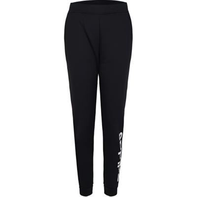 Letter Print Mid-Rise Comfortable Soft Simple Knitted Sports Pants Women Pants Black CV7573