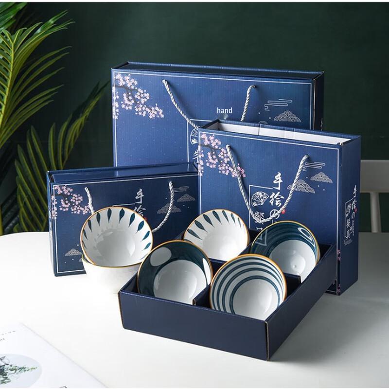 Huazao Baijia Ceramic Bowl and Chopstick Gift Set