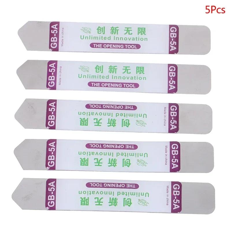 2/5 Pièces Outils d'Ouverture Manuels Professionnels en Métal Pied-de-biche en Acier Flexible pour iPad Téléphone Mobile Tablette Outil de Démontage et de Réparation